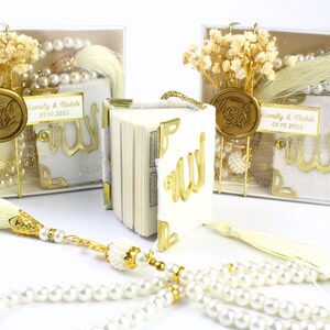 10 PCS Mini Quran Tasbeeh Box Gift Set, Luxury Mini Quran Favor, Islamic Wedding Gift, Islamic Baby Shower Favor, Personalized Quran Gift