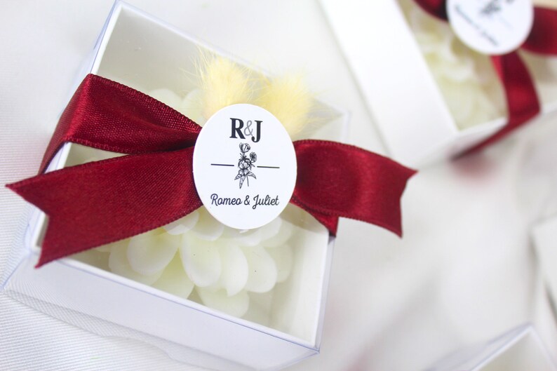 Personalized Lotus Flower Wedding Candle Favors: Engagement, Henna ...