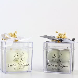 Personalized Bubble Candle Wedding Gift, Wedding Favors For Guests in Bulk, Special Wedding Candle, Engagement and Henna Gift, Unique Favors