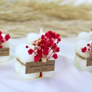 Spezielle Hochzeitskerze, personalisierte Bubble Candle Hochzeitsbevorzugungen für Gäste in großen Mengen, Verlobung und Hennageschenk, einzigartige Bevorzugungen
