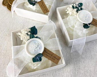 Peony Candle Wedding Gift, Candle Favor for Guest, Bulk Flower Candle, Engagement Candle Gift, Baby Shower Favor, Handmade Candle Gift