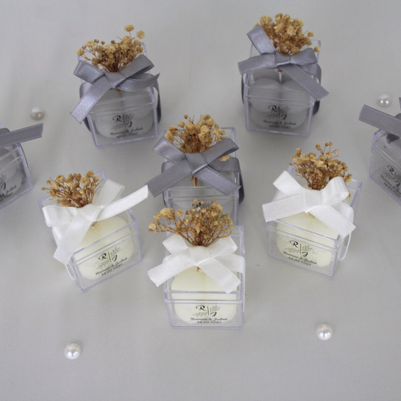Personalisierte Bubble Candle Hochzeitsbevorzugungen für Gäste in großen Mengen, spezielle Hochzeitskerze, Verlobungs und Hennageschenk, einzigartige Bevorzugungen Bild 3