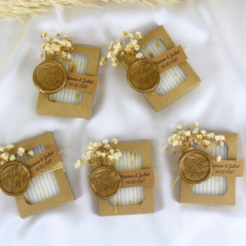 Savon de mariage personnalisé parfumé à la lavande, cadeaux de mariage pour invités, henné, cadeau de fiançailles et de baby shower, cadeaux uniques