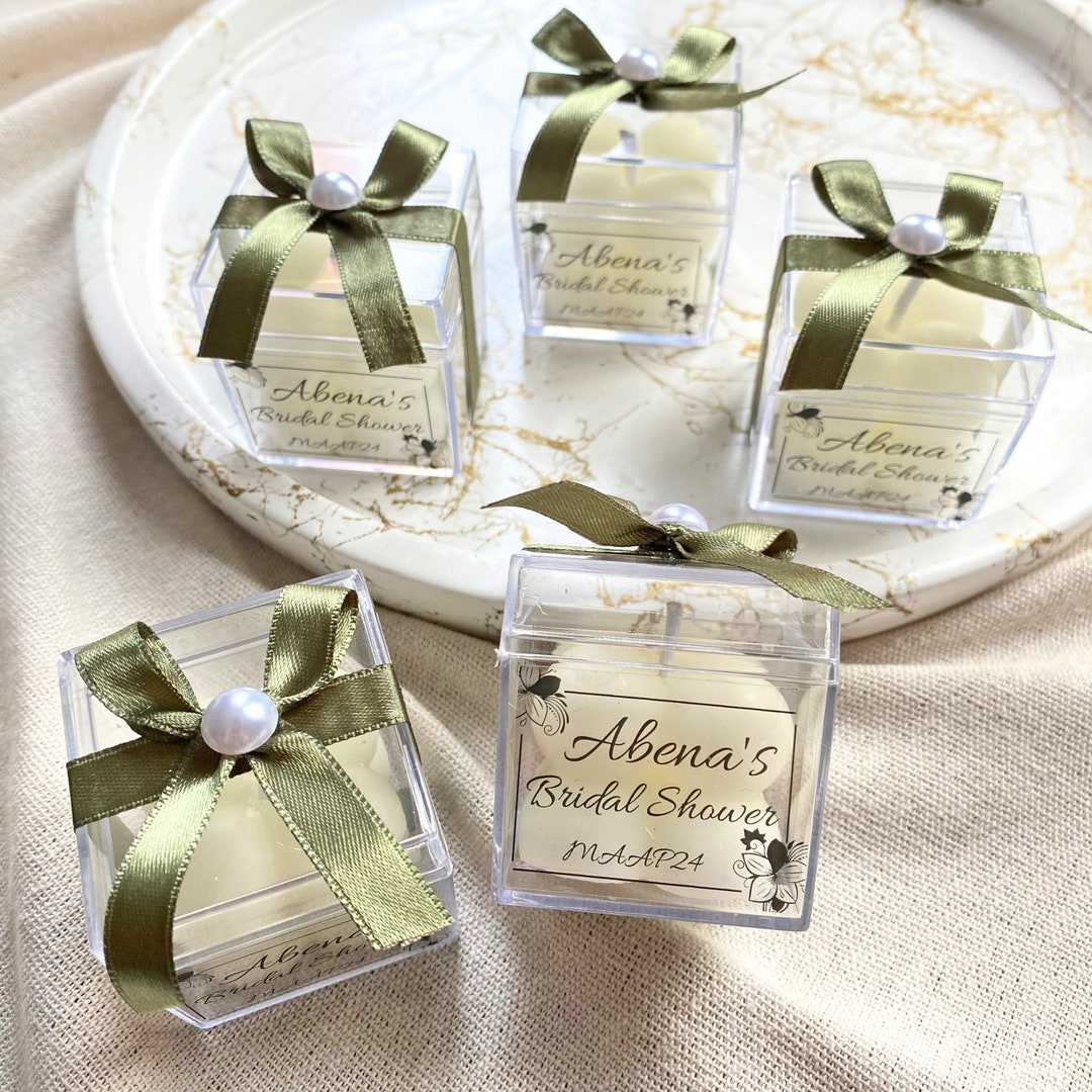 Wedding Gift for Guests in Bulk, Personalized Bubble Candle Favors ...