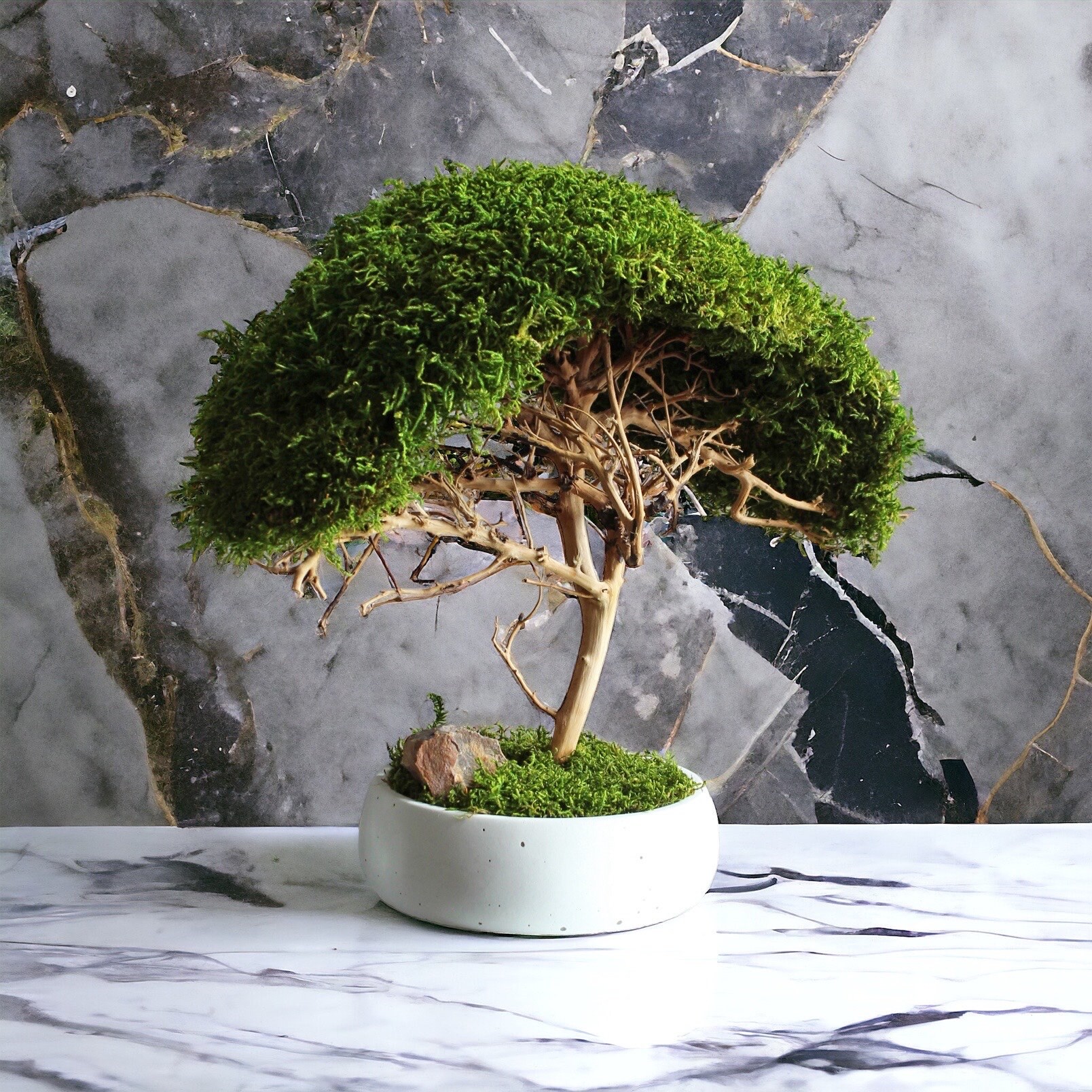 Knstlicher Bonsai, Zen-Wohnkultur, Leseecke-Dekor, beruhigende  Eckendekoration, Achtsamkeitsgeschenk - Etsy sterreich