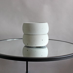 Concrete bowl centerpiece, set of 2 concrete pots, centerpieces for table, concrete bowl planter