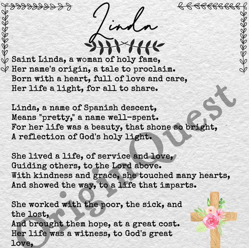 Printable Linda Poem Name Poem Digital Poem Saint Linda Downloadable printable-linda-poem-name-poem-digital-poem-saint-linda-downloadable