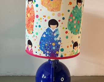 Vintage Ikea lamp with Japanese lampshade