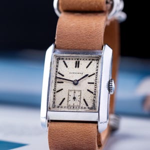 Vintage Longines Square Tank, Art Deco Style, Swiss Made, Mechanical watch, Men&#39;s watch, Rare Antique Watch, Gift for him, Collectable watch