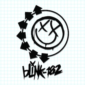 Men's Blink 182 Scratch Woven Patch Black 