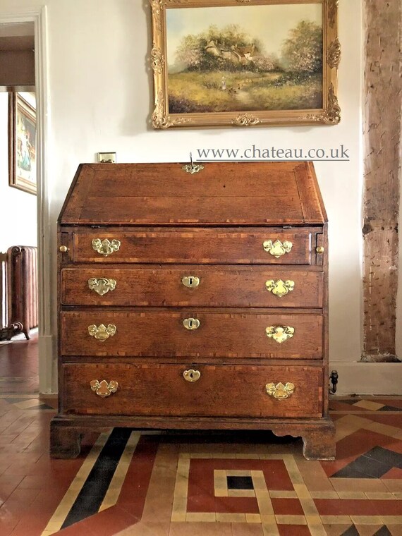 Writing desk bureau antique discount