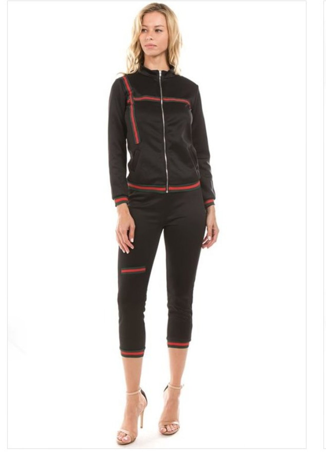 Women s Fitted Jogger Set Etsy UK