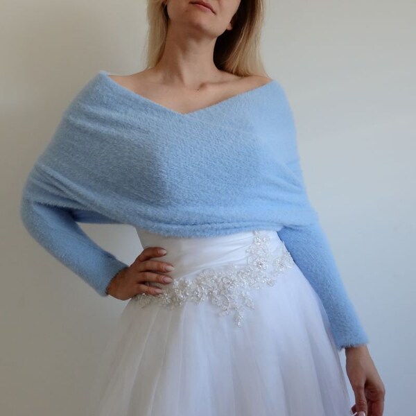 Mists of Gondor BLUE (not only wedding) white sweater **Ready To Ship**