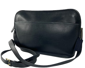 バッグ COACH Vintage Leather Black Shoulder Bag s-l1200.jpg