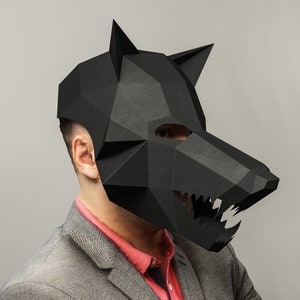 2 Wolf Masken Therian - Horror Masken Für Halloween & Cosplay