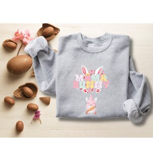 Easter Sweatshirt Mama Bunny Retro Easter Gonk Gnome Lover Mama Rabbit Sweatshirt Mothers Day Gift Funny Mom Cute Jumper Mum Easter Gifts