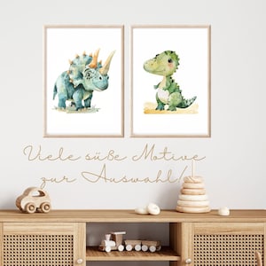 Poster Dinosaurier A3 A4 A5 Wanddeko Kinderzimmer Dino Wandbild Kinderzimmer Dinosaurier Bilder Kinderzimmer Dino Geschenk Babyparty