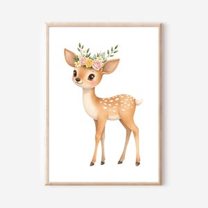 Kinder Poster Waldtiere Set Bilder Kinderzimmer Waldtiere Wanddeko Poster Kinderzimmer Waldtiere Babyzimmer Deko Geschenk Geburt neutral
