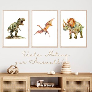 Poster Junge Dinosaurier Kinderzimmer Deko Wandbild Dinosaurier Kinderzimmer Junge Dino Bilder Kinderzimmer Junge Dinosaurier Geschenk