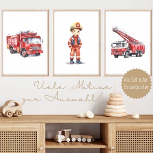 Poster Junge Feuerwehr Kinderzimmer Deko Wandbild Feuerwehr Kinderzimmer Junge Feuerwehr Bilder Kinderzimmer Junge Feuerwehrmann Geschenk