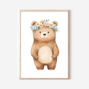 Kinder Poster Waldtiere Set Bilder Kinderzimmer Waldtiere Wanddeko Poster Kinderzimmer Waldtiere Babyzimmer Deko Geschenk Geburt neutral