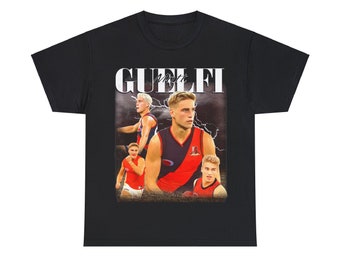 Vintage AFL T-shirt | Essendon Bomber Matt Guelfi | 90s Inspired t shirt | Australian Rules Football | WAFL, VFL, Sanfl