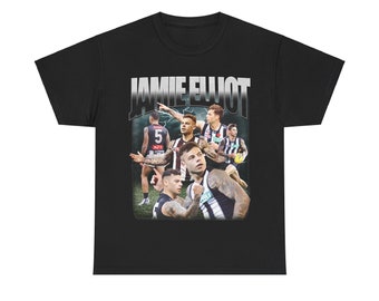 Vintage AFL T-shirt | Jamie Elliot  Collingwood Magpies | 90s Inspired t shirt | Australian Rules Football | WAFL, VFL Retro Footy Tee