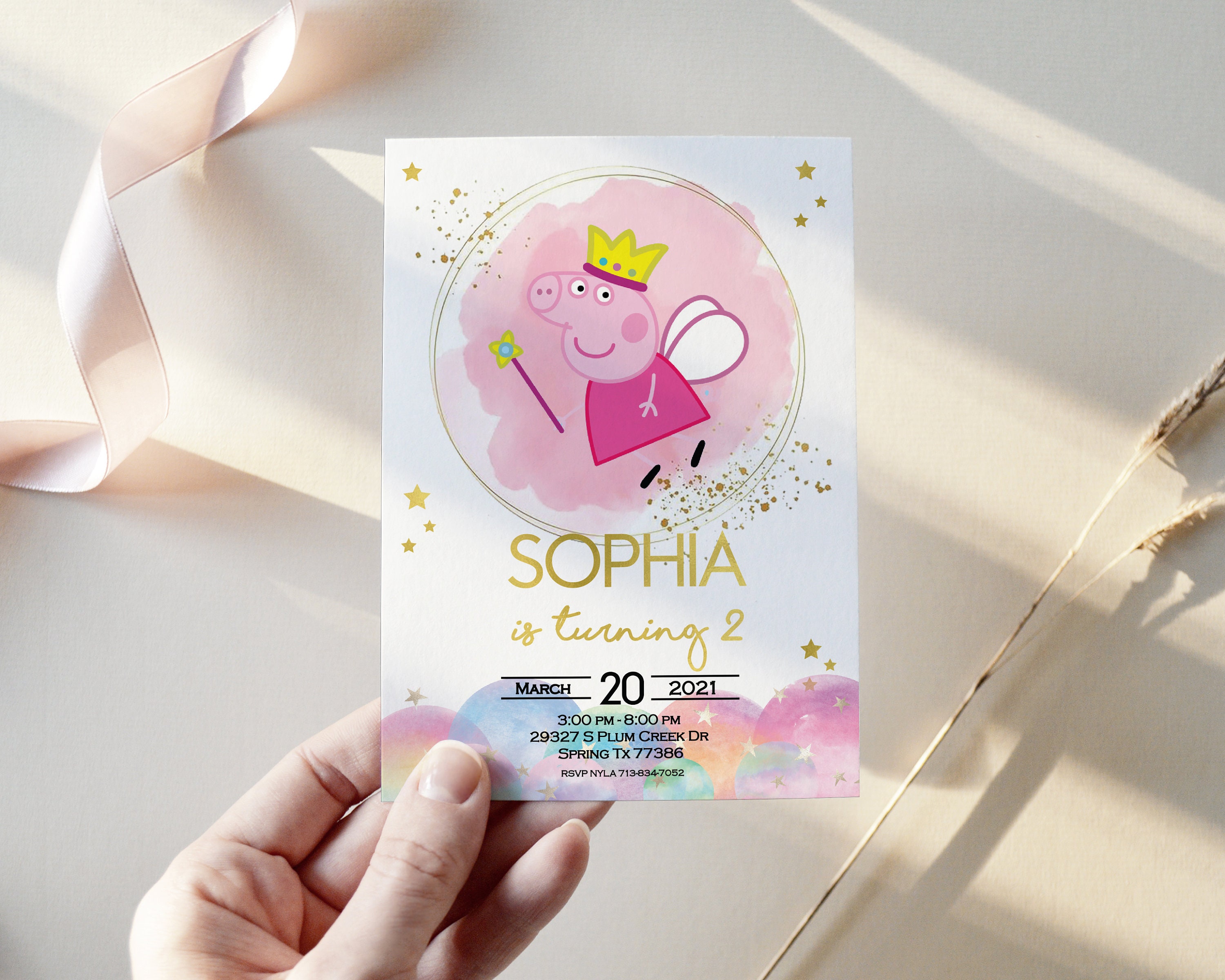 Invitaciones de Peppa Pig para imprimir – Todo sobre el mundo de las  invitaciones