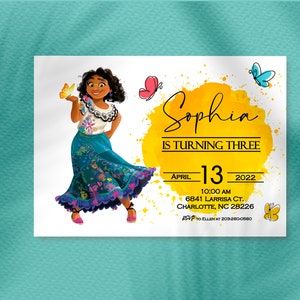 Mirabel Encanto Birthday Invitation: Modern Party Invites (Printable)