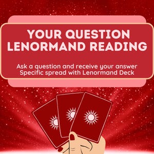 Pregunta Lectura Lenormand | Lectura de Lenormand | Tu pregunta leyendo | Cartas de Lenormand | Tirada de Lenormand | Lectura psíquica