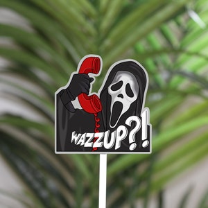 Wazzup Matte Vinyl Waterproof Die-Cut Sticker image 2