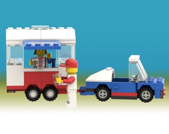 Car and Drink Truck - Lego Vintage Alternate Build  - Digital Instructions Only