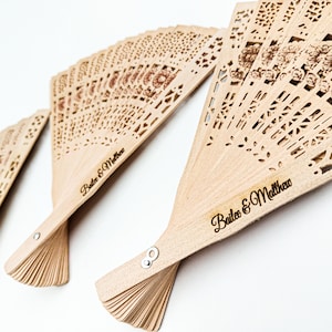 Bulk Personalized Wedding Fans, Wedding Favors, For Guests Custom Hand Fan, Bridal Shower Favors, Summer Wedding, Rustic Favors, Gift Fan