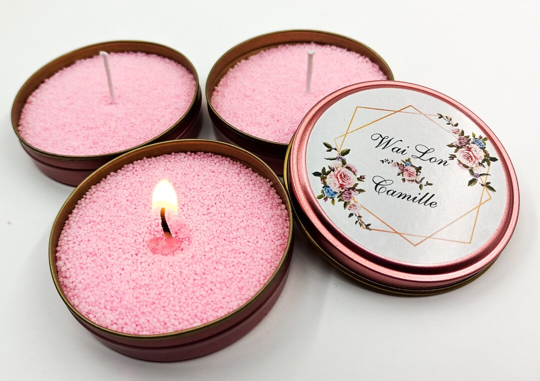 Vanilla Scent Pearl Powder Candle Gifts, Bulk Wedding Favors Candle