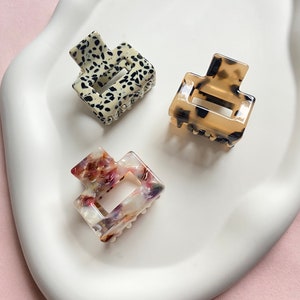 Duurzame haarclip 'The Minimalist' in diverse kleuren, gemaakt van celluloseacetaat, haarspeld, minimalistische haaraccessoires, haarklem, haarclip