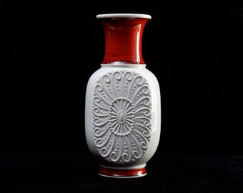 ヴィンテージ ロイヤル KPM ポーセリン ビスケット オプアート 花瓶