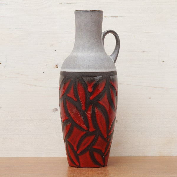 Huge BAY KERAMIK, handled ceramic vase,WGP, W.- Germany, vintage pottery, mid-century ceramic, mcm, 1960s