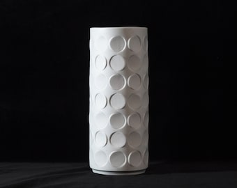 OP ART porcelain, WINTERLING, Bavaria, Bisquit porcelain vase, West Germany, mcm, vintage porcelain, mid-century, 1960s, modernist