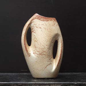 BERTONCELLO, Italian VINTAGE ceramic, double handled vase, mid-century ceramic, Italian vintage pottery, 1960s, MCM