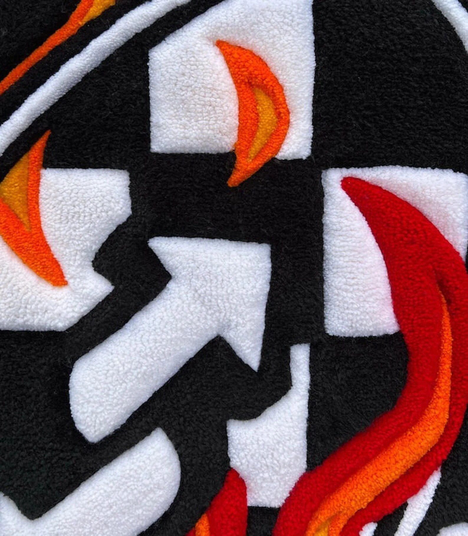 Uno Reverse Card Flame Handmade Thick Tufted Rugs , Uno Reverse Rugs ...