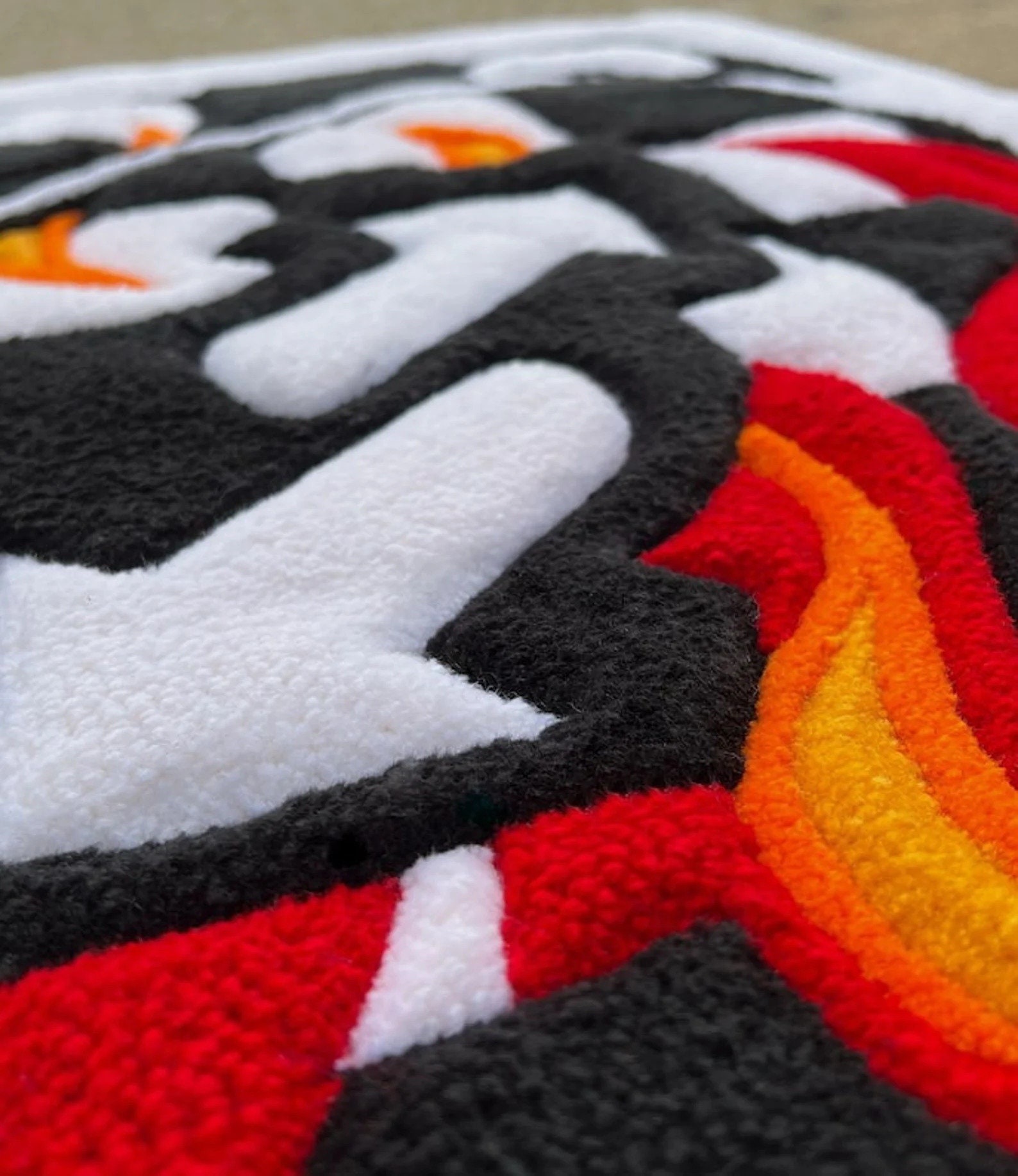 Uno Reverse Card Flame Handmade Thick Tufted Rugs , Uno Reverse Rugs ...