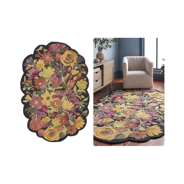 Bedroom Carpet | Hand Tufted | 6x8, 6x9, 6x10, 7x10 | Wool Area Rug | Tufting Rug | Living Room | Hallway | Home Decor Rug