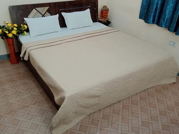 Indian Batting Quilt Handmade Jaipuri Razai Soft Cotton Kantha Quilt Queen Size Bedding Blanket For Home jaipur Warmth Quilting Quilt