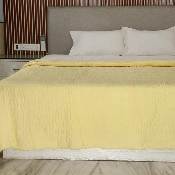 Batting Cotton Quilt Blankets Indian Reversible Quilt Handmade Jaipuri Razai Soft Cotton Filled Kantha Quilt Jaipuri Queen Size Quilt