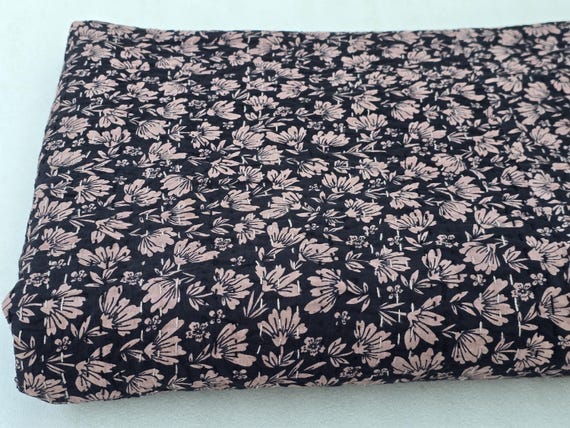 Handmade Kantha Quilt, Vintage Floral Block Print Bedding Vintage Bedding Quilt Gorgeous Quilt that has the Perfect Vintage look