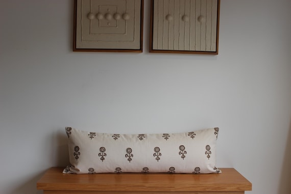 Premium Mahika Blockprint Lumbar 14x40 Size Home Decor Shames Pillows Hand block Print  Pillow Christmas Gift