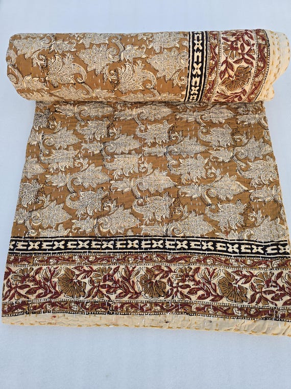 Indian Homemade Quilt by Handmade Jaipuri Soft Quilt Jaipuri Famous Quilt All size Quilt Indian Cotton Summer kantha quilt Bedding bedspread
