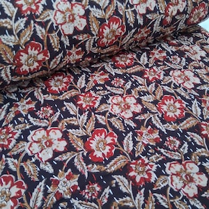 Indian Handblock Print Bedding Bedspread Full-size Queen Quilt Hand Stitched Quilt Netural Colored Kantha Quilted Rare find kantha quilt