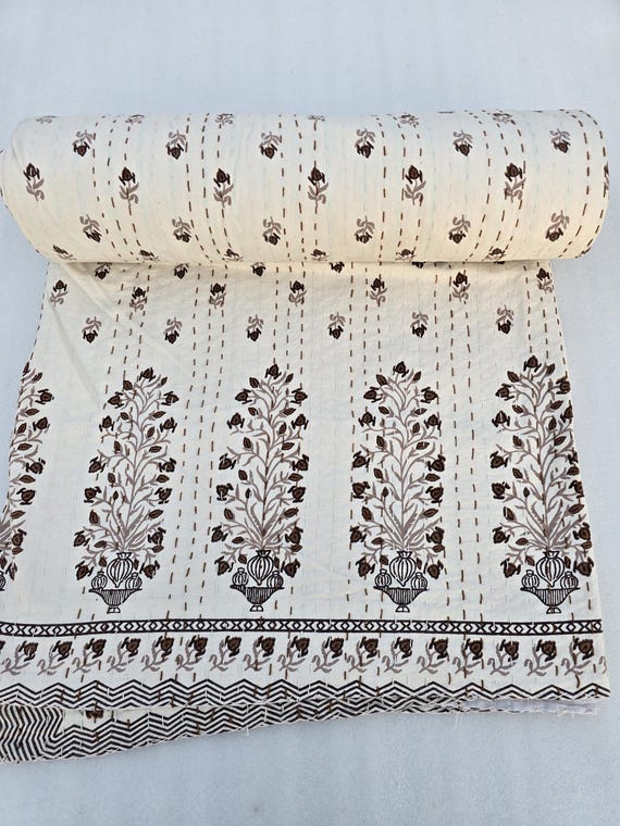 Indian Homemade Quilt by Handmade Jaipuri Soft Quilt Jaipuri Famous Quilt All size Quilt Indian Cotton Summer kantha quilt Bedding bedspread