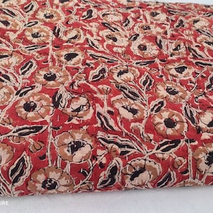 Handmade Kantha Quilt Handblock Print floral Kantha Indian Netural Colour Indian inspired Bedding Hand Stitched Rural Quilted